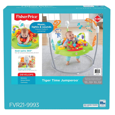 Fisher Price Tiger Time Jumperoo Activity Center with Music, Lights and Sounds