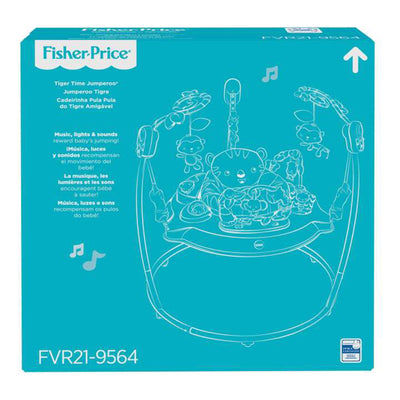 Fisher Price Tiger Jumperoo Activity Center w/Music, Lights & Sounds (Open Box) - VMInnovations