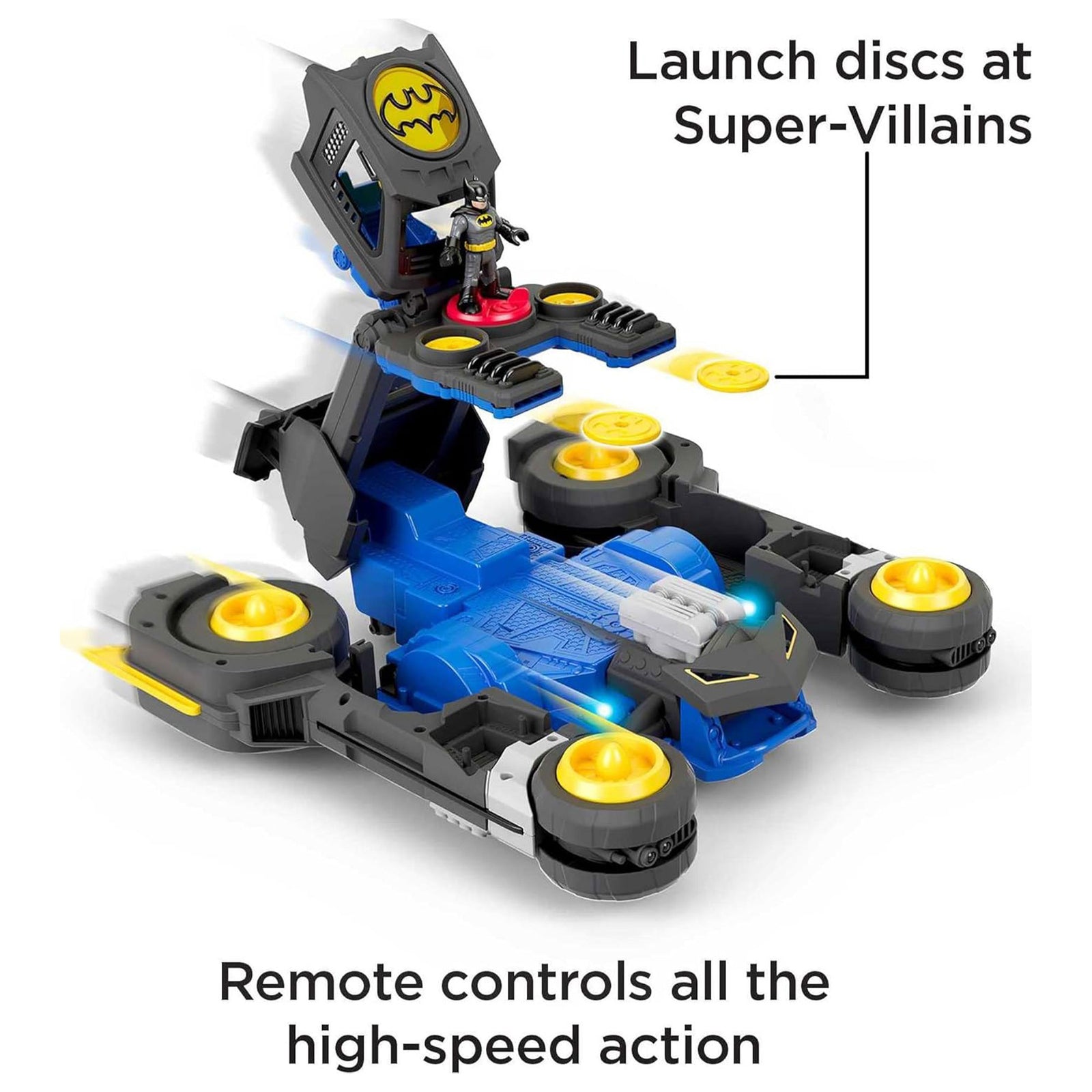 Fisher Price Imaginext DC Super Friends Batman Transforming Batmobile RC Car - VMInnovations