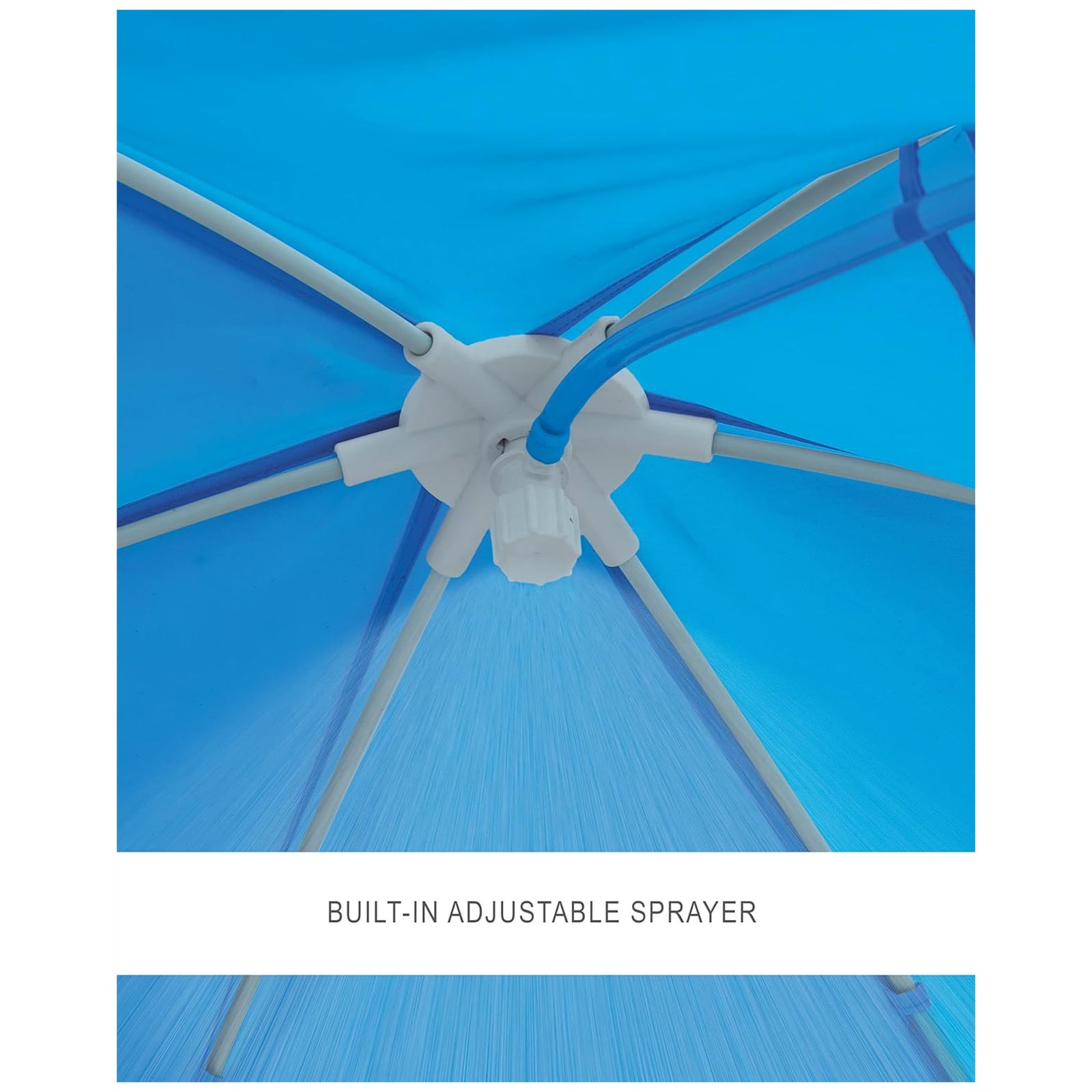 INTEX 28209EP Canopy Metal Frame Above Ground Pool: 6ft x 15in, Built-In Sprayer - VMInnovations