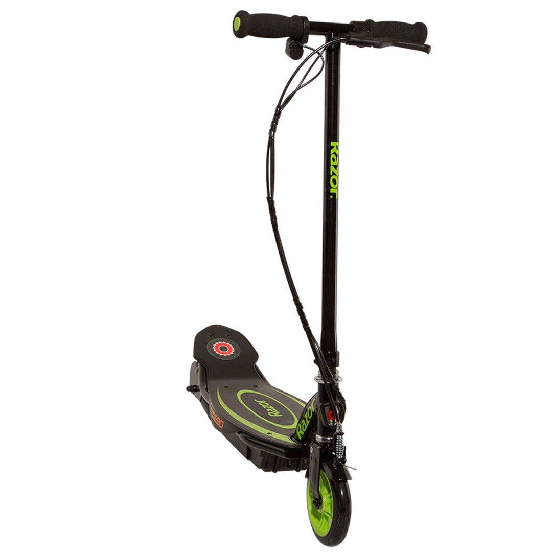 Razor Power Core Sleek Electric Scooter w/Push Button Throttle, Green (Open Box)