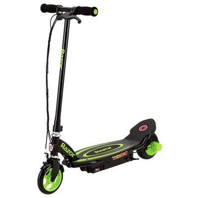 Razor Power Core Sleek Electric Scooter w/Push Button Throttle, Green(For Parts)