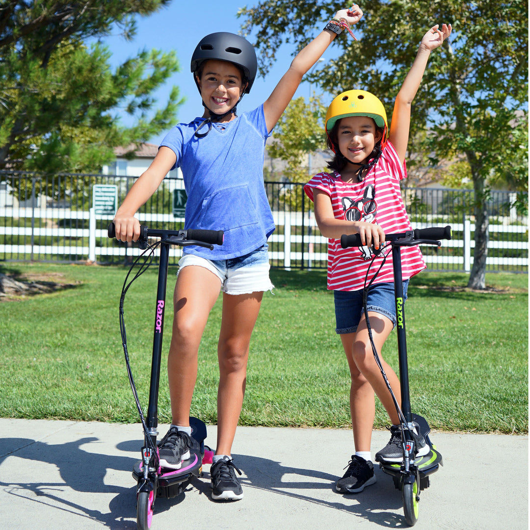 Razor Power Core Sleek Electric Scooter w/Push Button Throttle, Green(For Parts) - VMInnovations