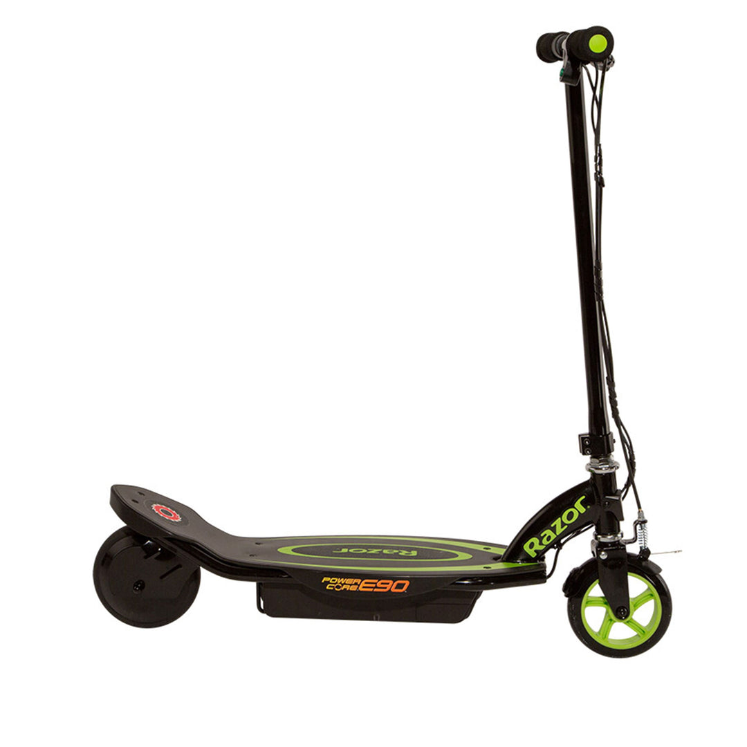 Razor Power Core Sleek Electric Scooter w/Push Button Throttle, Green (Open Box)