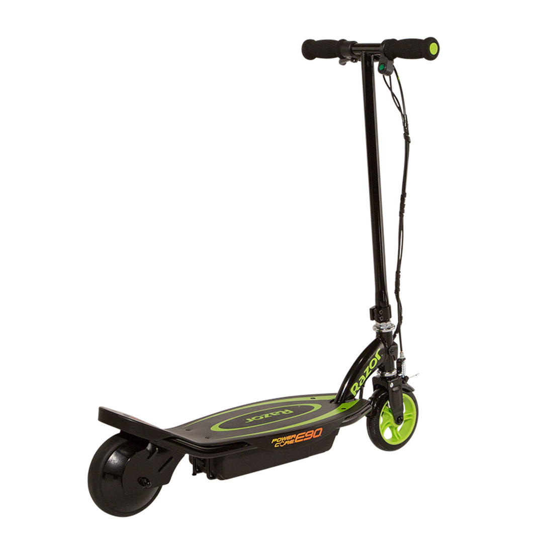 Razor Power Core Sleek Electric Scooter with Push Button Throttle, Green (Used)