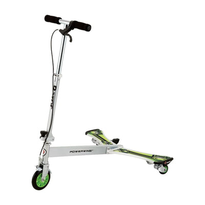 Razor DLX PowerWing Caster Scooter, 3 Urethane Wheels for Taller Riders, Green - VMInnovations
