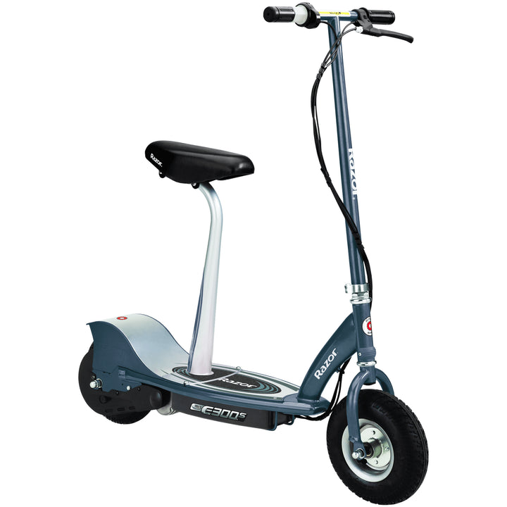 Razor E300S Seated Electric Scooter for Kids, Pneumatic Tires & Seat(Open Box)