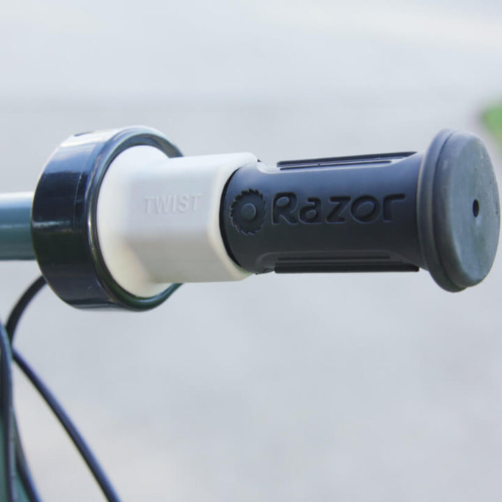 Razor Seated Electric Scooter for Kids, Pneumatic Tires, Seat, Matte Grey (Used)