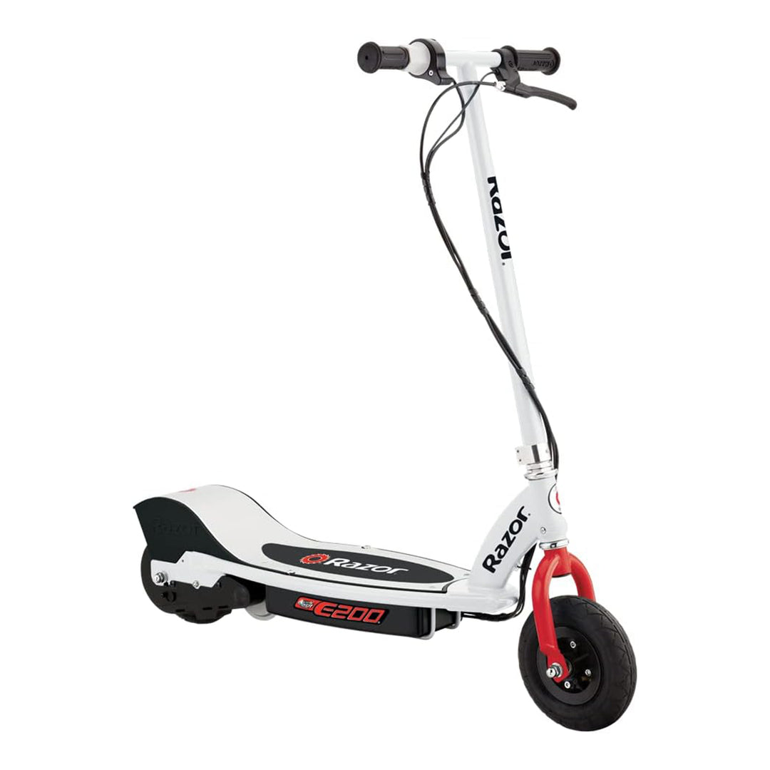 Razor Electric Scooter for Teens, Adults, 8” Pneumatic Tires, White/Red (Used)