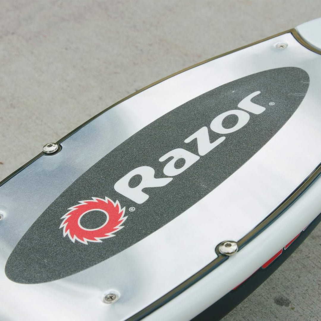 Razor Electric Scooter for Teens, Adults, 8” Pneumatic Tires, White/Red (Used)