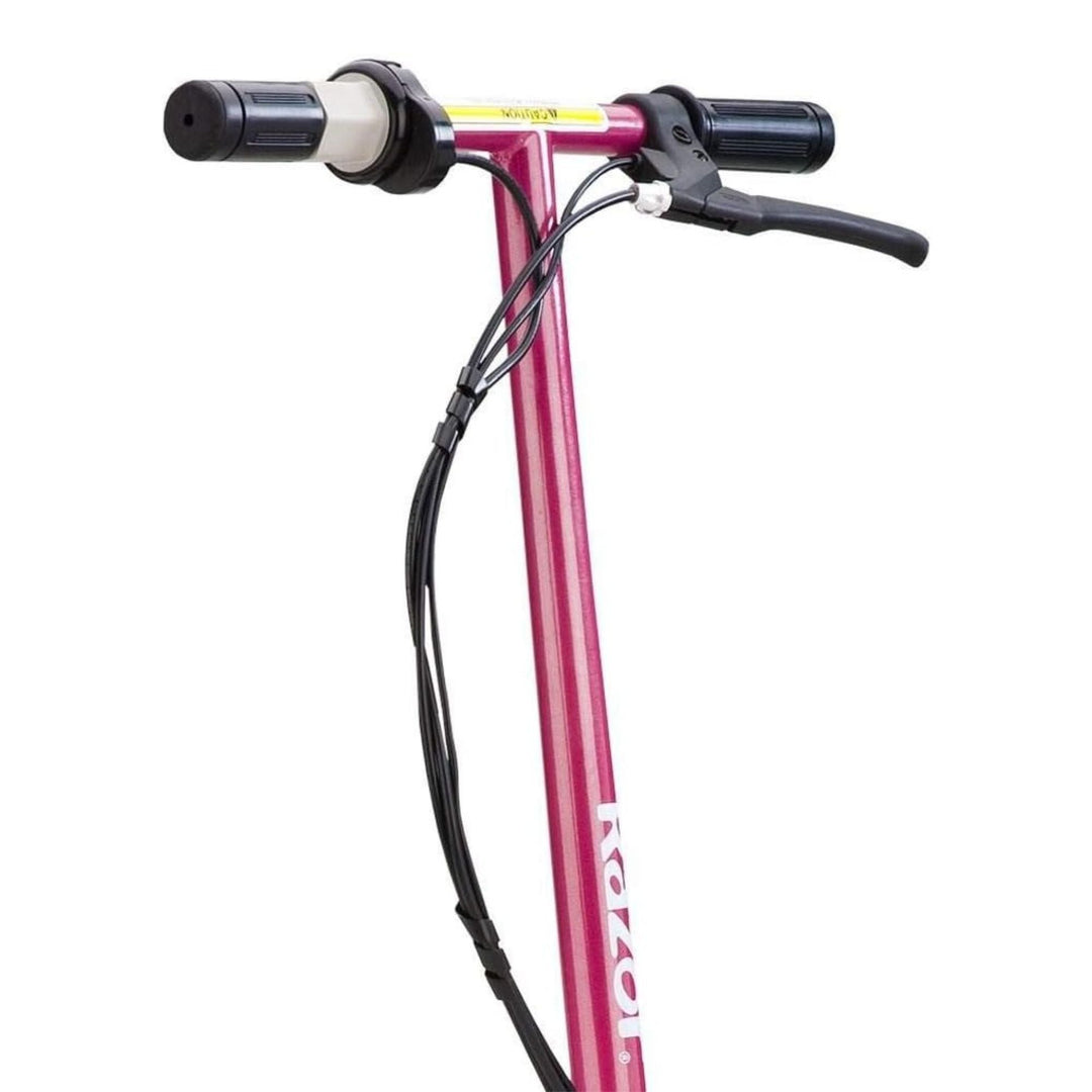 Razor Seated Electric Scooter for Kids, Pneumatic Tires, Seat, Matte Pink (Used)