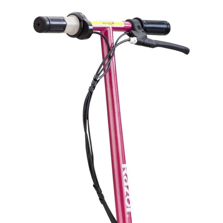 Razor Seated Electric Scooter for Kids, Pneumatic Tires, Seat, Matte Pink (Used)