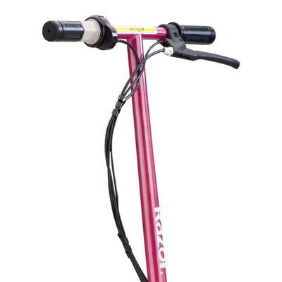 Razor Seated Electric Scooter for Kids, Pneumatic Tires, Seat, Matte Pink (Used) - VMInnovations