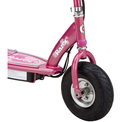Razor Seated Electric Scooter for Kids, Pneumatic Tires, Seat, Matte Pink (Used) - VMInnovations