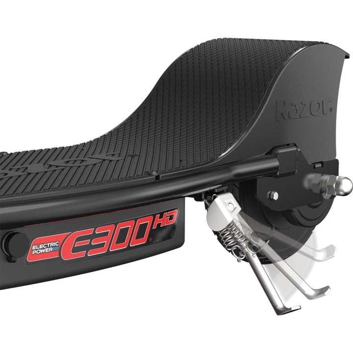 Razor E300 HD Electric Scooter for Teens, Adults, 9” Pneumatic Tires, Black/Red
