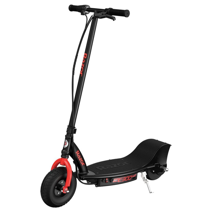 Razor E300 HD Electric Scooter for Teens, Adults, 9” Pneumatic Tires, Black/Red