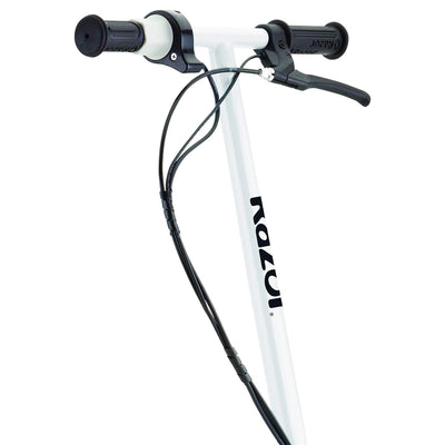 Razor Seated Electric 12 MPH Scooter w/ Twist Grip Throttle & Brake, White(Used) - VMInnovations