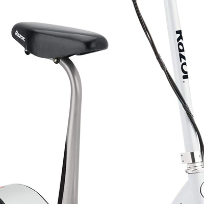 Razor Seated Electric 12 MPH Scooter w/ Twist Grip Throttle & Brake, White(Used) - VMInnovations
