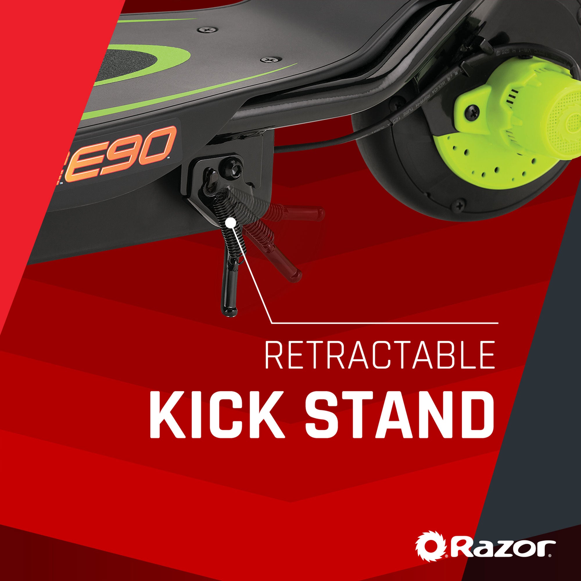 Razor Power E90 Sleek Electric Scooter w/Push Button Throttle, Pink (Open Box) - VMInnovations