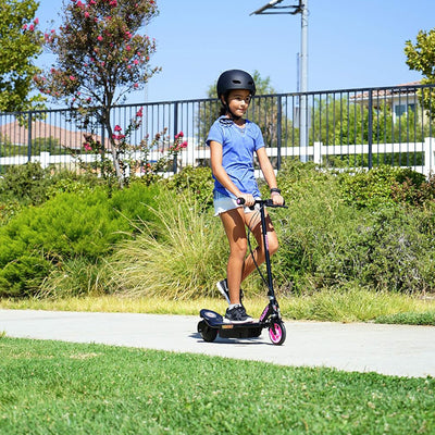 Razor Power Core E90 Sleek Electric Scooter with Push Button Throttle, Pink - VMInnovations