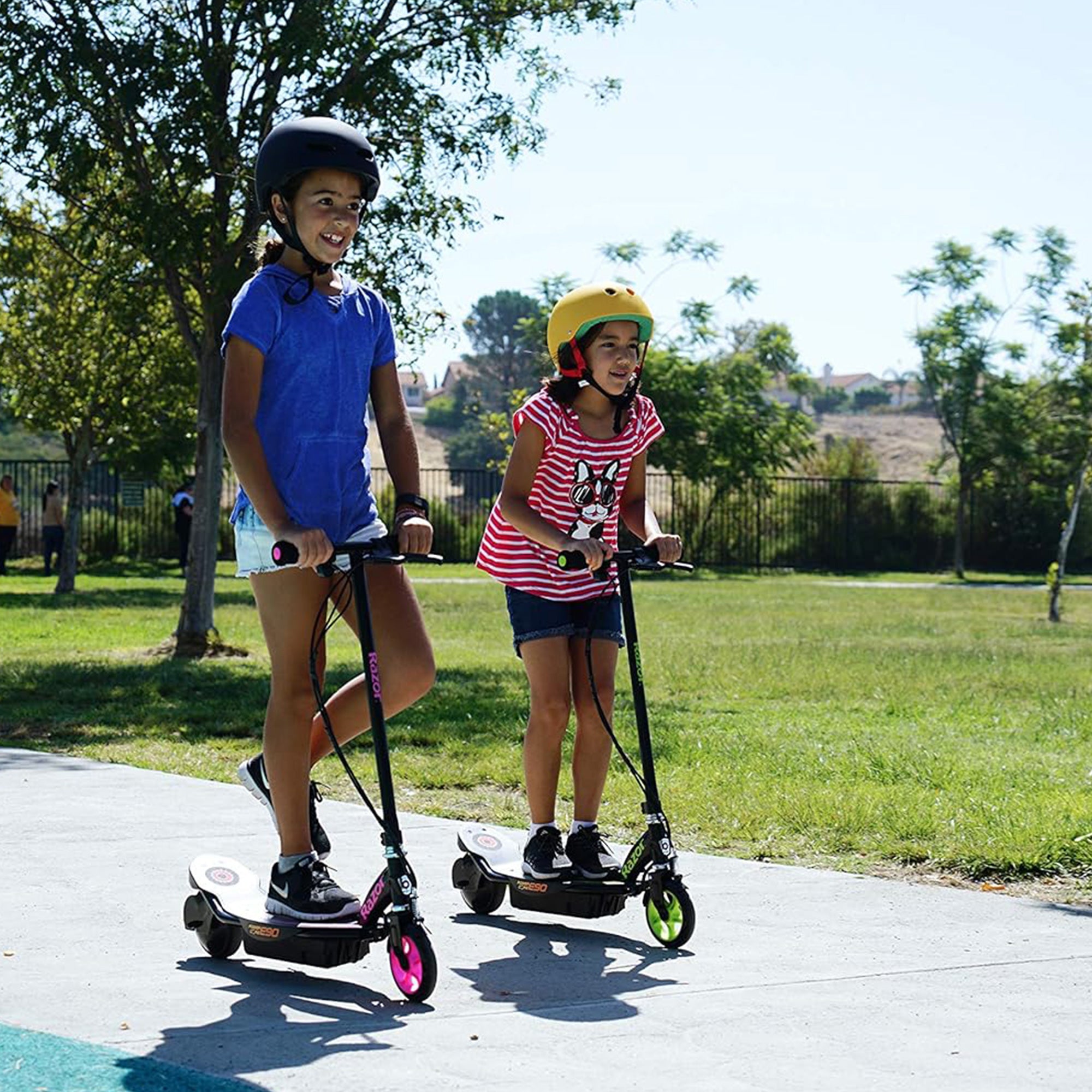 Razor Power Core Sleek Electric Scooter with Push Button Throttle, Pink (Used) - VMInnovations