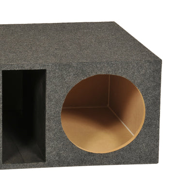 Q Power Dual Subwoofer Box, Heavy Duty Extra Large Bass Enclosure (Open Box)
