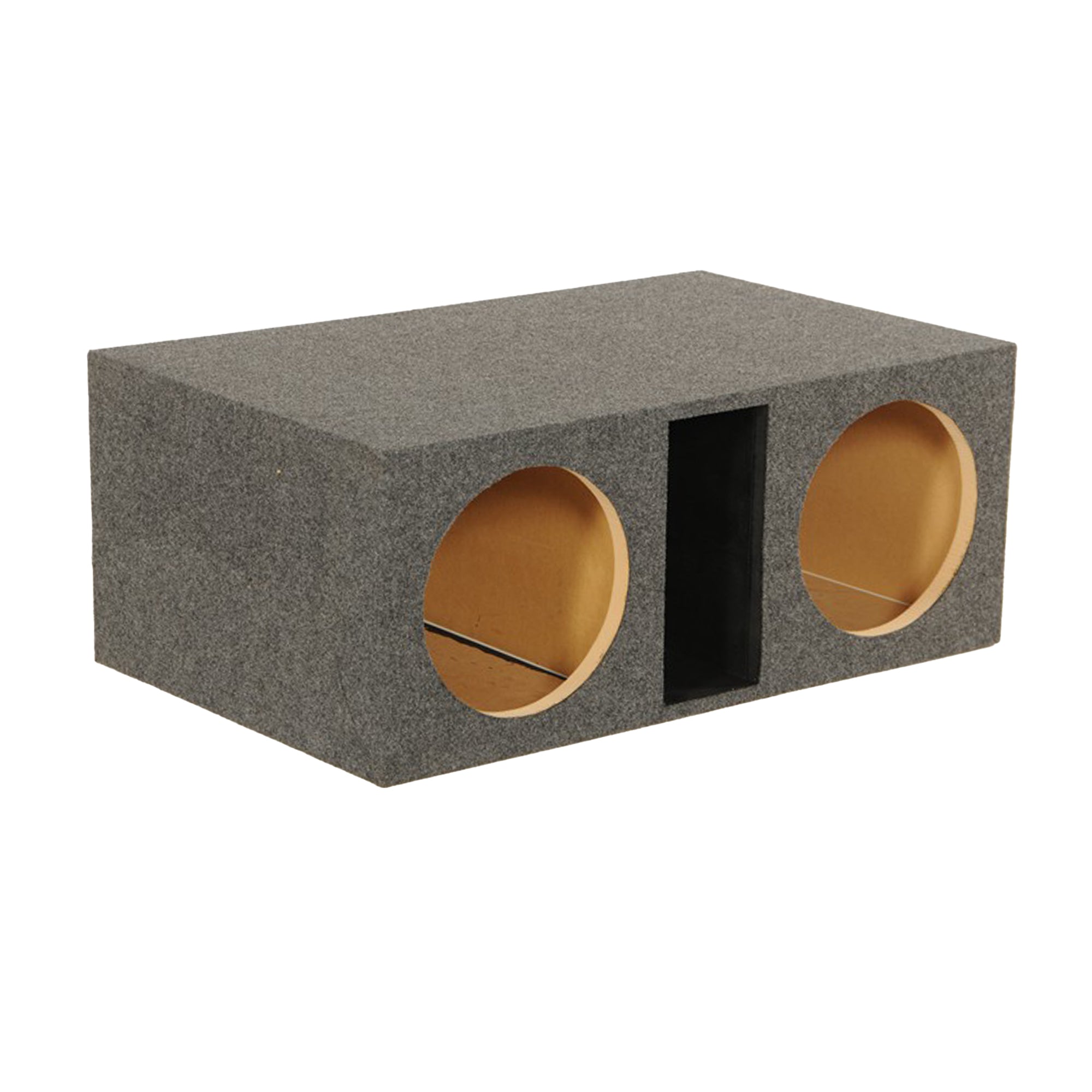 Q Power Dual Subwoofer Box, Heavy Duty Extra Large Bass Enclosure (Open Box)