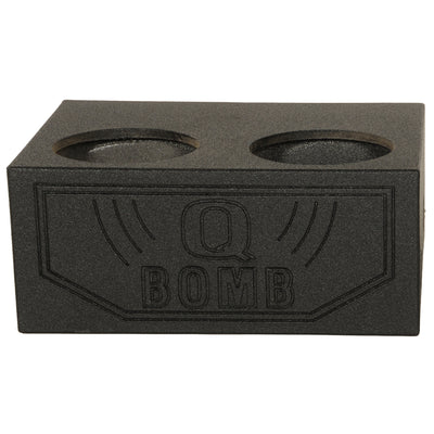 Q Power QBOMB124T Quad 12 Inch Sealed Subwoofer Box with Spray-On Bedliner - VMInnovations