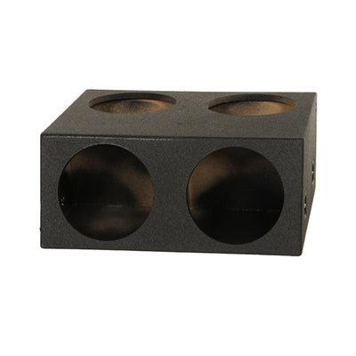 Q Power Quad 12 Inch Sealed Subwoofer Box with Spray-On Bedliner (Open Box) - VMInnovations
