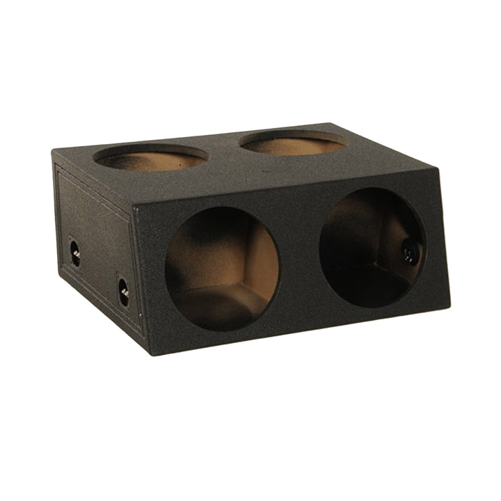 Q Power QBOMB124T Quad 12 Inch Sealed Subwoofer Box with Spray-On Bedliner