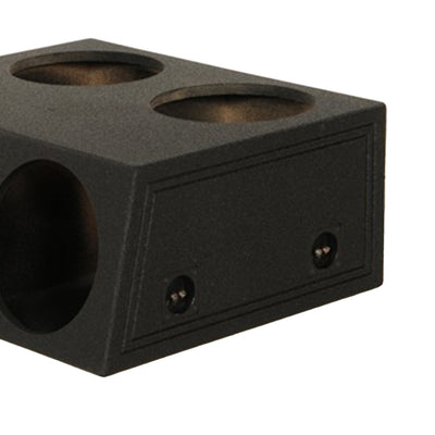 Q Power QBOMB124T Quad 12 Inch Sealed Subwoofer Box with Spray-On Bedliner - VMInnovations