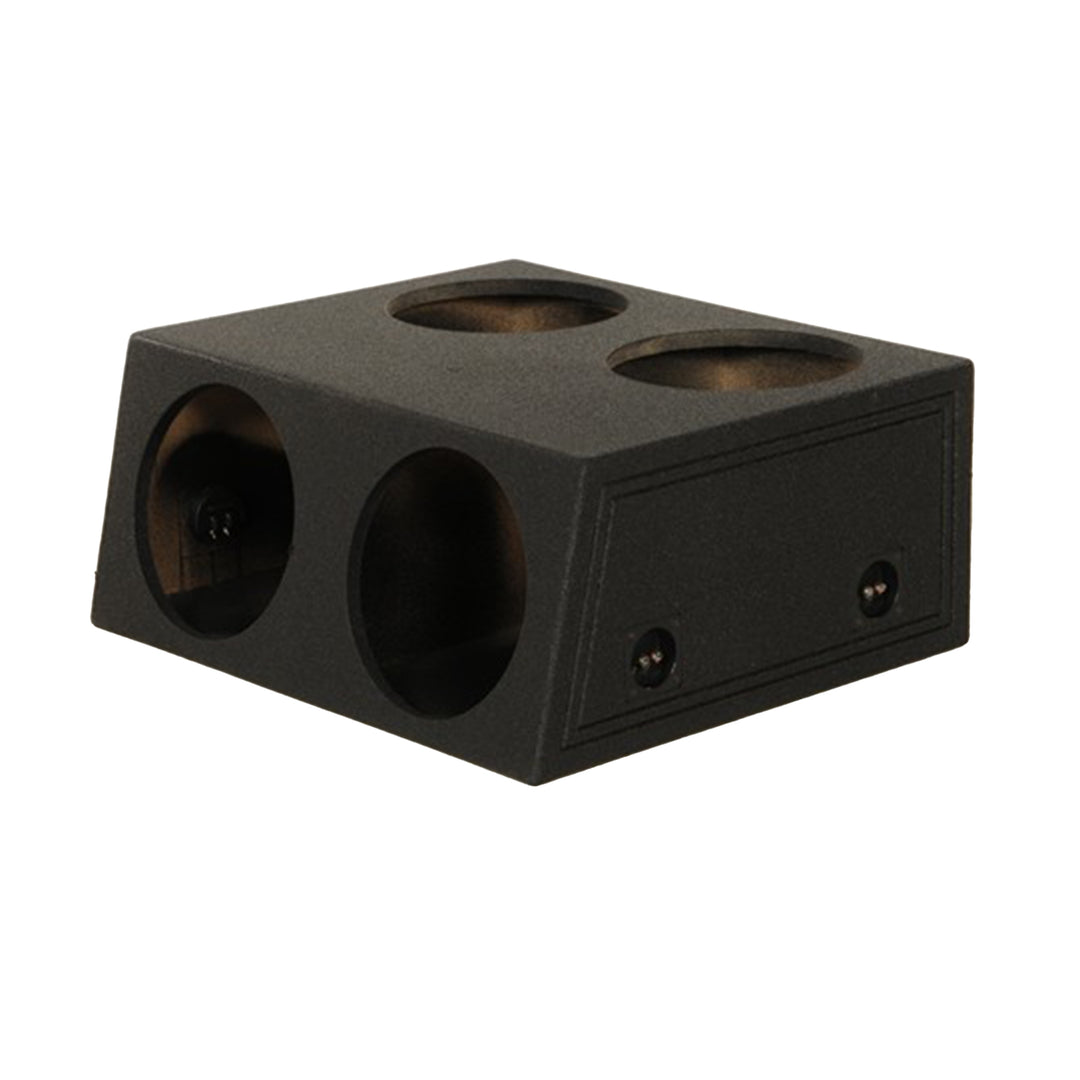 Q Power QBOMB124T Quad 12 Inch Sealed Subwoofer Box with Spray-On Bedliner