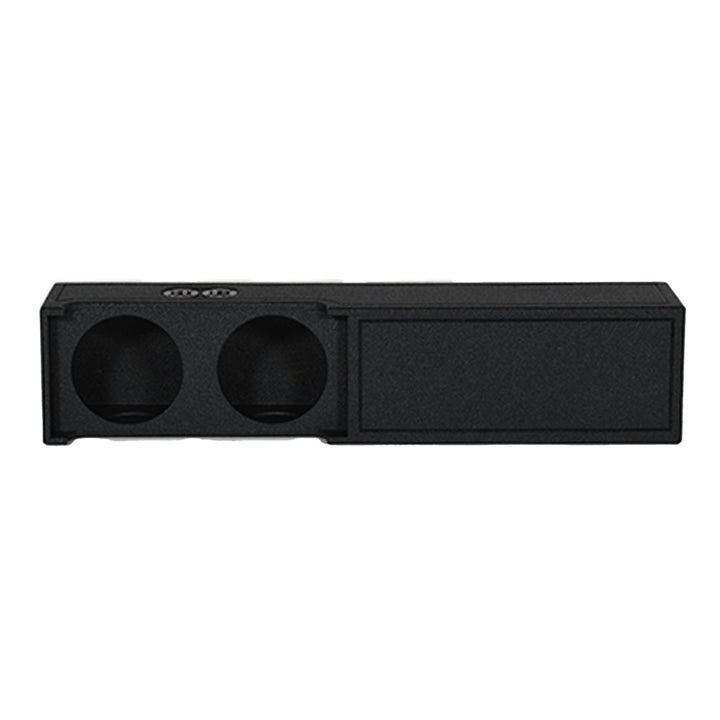 Q Power Dual 10" Ported Subwoofer Enclosure, 2019+ Dodge Crew, Audio Box, Black