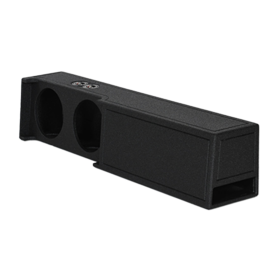 Q Power Dual 10" Ported Subwoofer Enclosure, 2019+ Dodge Crew, Audio Box, Black