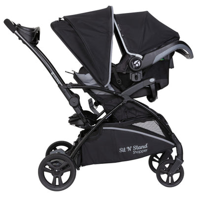 Baby Trend Sit N' Stand 5 in 1 Shopper Stroller with Canopy and Basket, Kona