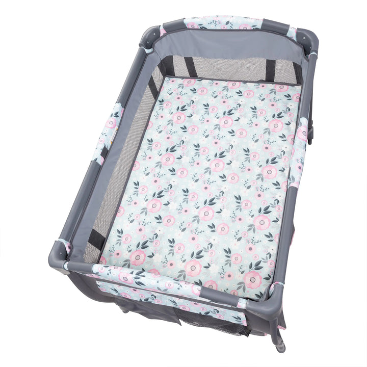 Baby Trend Deluxe II Nursery Center Playard Bassinet & Changing Table, Primrose