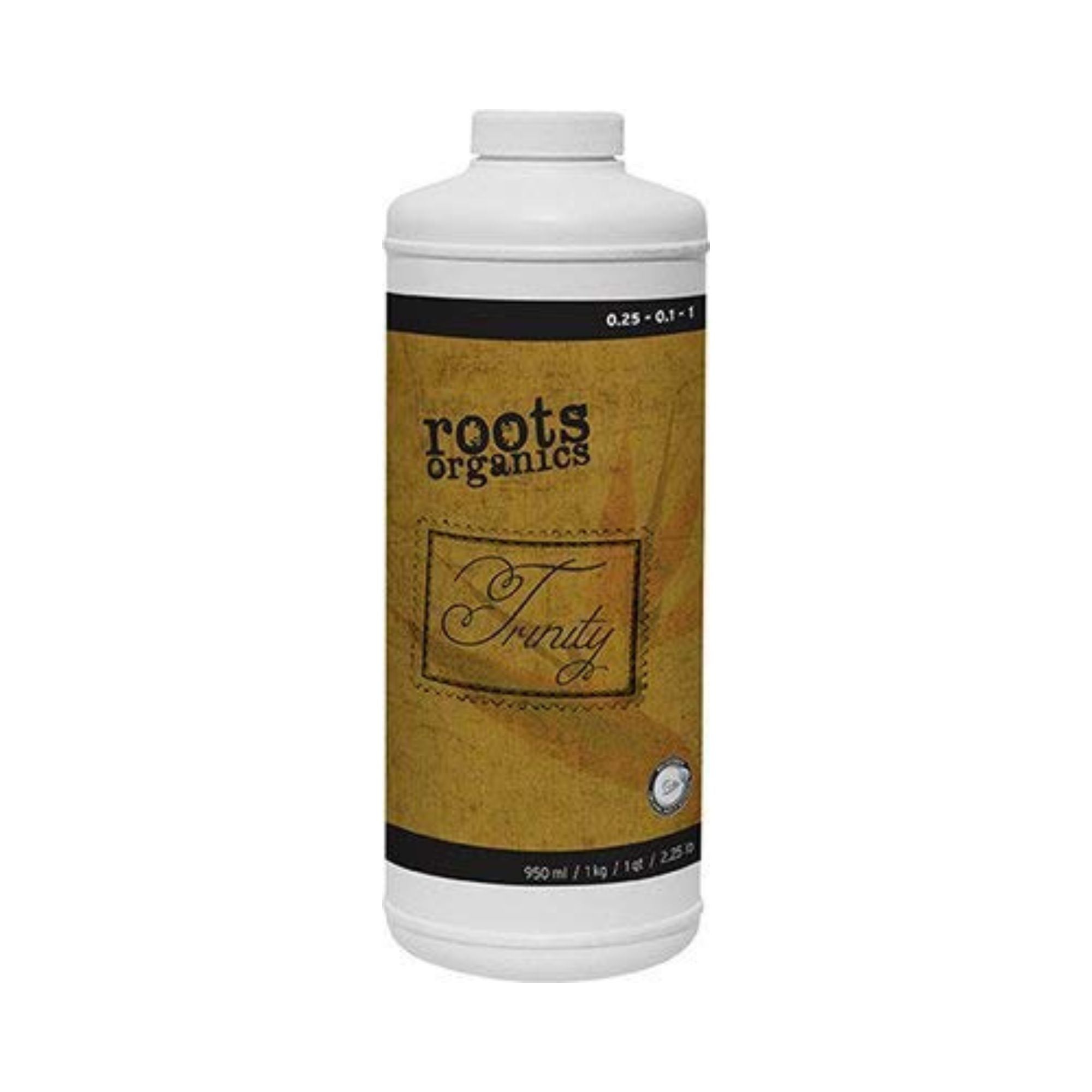 Roots Organics Trinity, Liquid Plant Food and Fertilizer Growth Formula, 1 Quart - VMInnovations