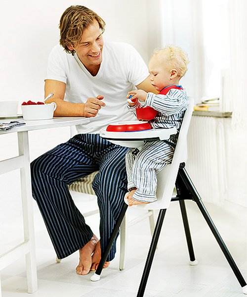 BabyBjorn High Chair Baby Feeding Seat Smart Safety Lock - White