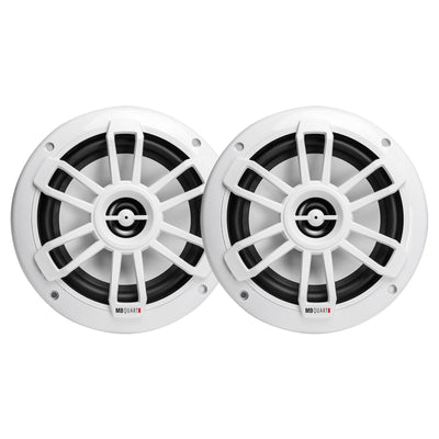 MB Quart NF1-116 Nautic Series Marine Coaxial Speakers, Pair, 6.5 Inches, White - VMInnovations