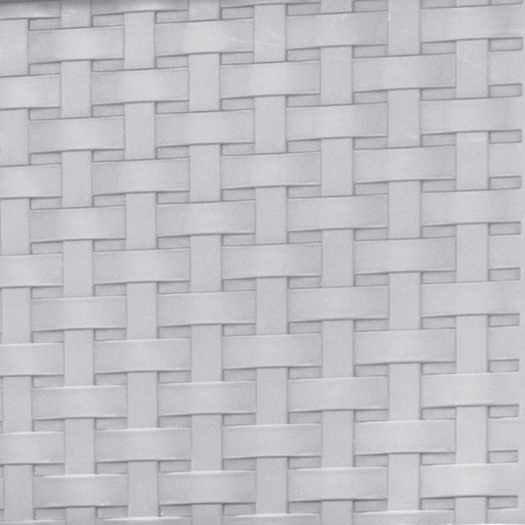 Sterilite 3 Drawer Storage Tower, Plastic Weave Medium Organizer, Cement, 4 Pack