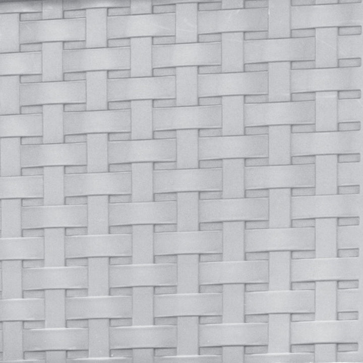 Sterilite 3 Drawer Storage Tower, Plastic Weave Medium Organizer, Cement, 4 Pack