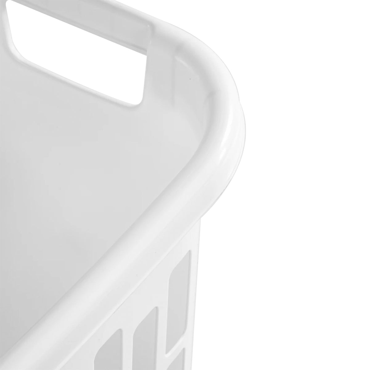 Sterilite Rectangle Open Top Hamper, 1.8 Bushel Laundry Basket, White, 18 Pack