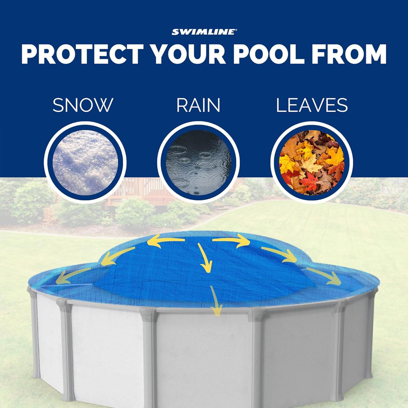 Swimline Above Ground Swimming Pool Winterizing Closing 4 x 8 Foot Air Pillow - VMInnovations