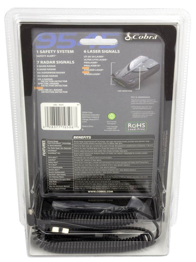Cobra XRS-9545 Digital 14 Band Radar Laser Detector w/ Voice - Open Box