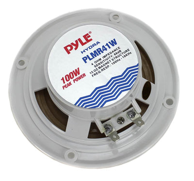 PYLE 4" 100W Dual Cone Waterproof Outdoor Speakers, Pair, Certified Refurbished - VMInnovations