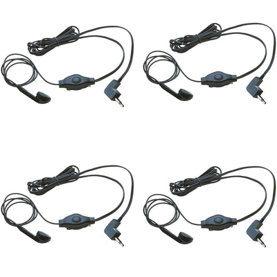 Cobra GA-EB M2 Earbud & Microphone MicroTalk Walkie Talkie Headsets (4 Pack)