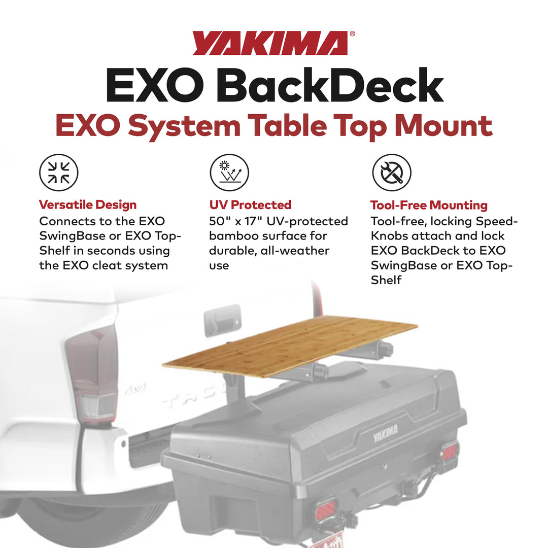 YAKIMA EXO Table Top Mount Accessory for EXO Cargo Hitch Rack System (Open Box)