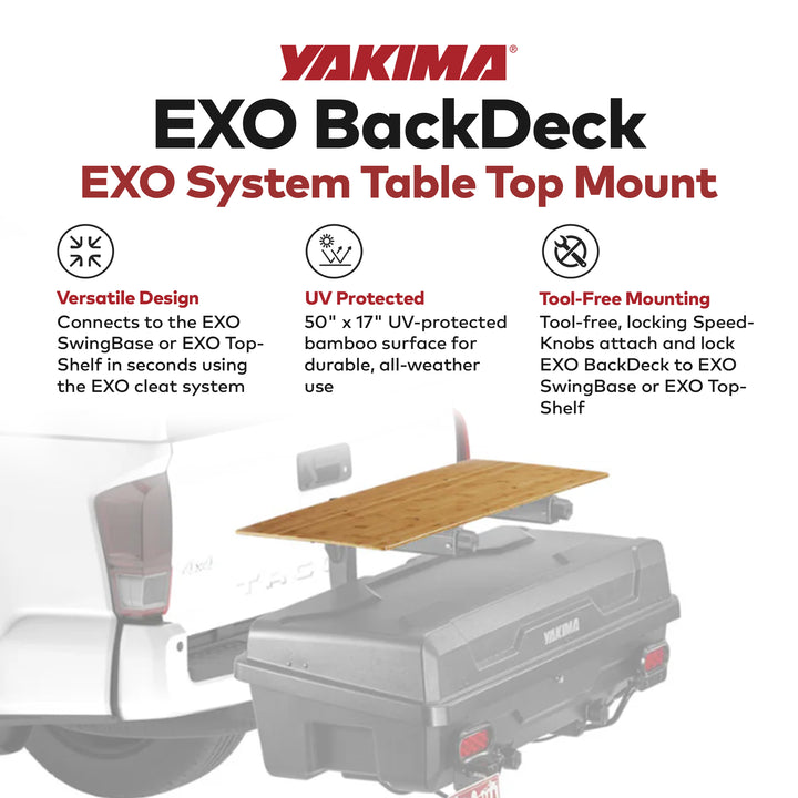 YAKIMA EXO Table Top Mount Accessory for EXO Cargo Hitch Rack System (Open Box) - VMInnovations