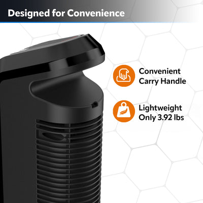Lasko Ceramic Tower  Heater, 1500 Watt, Portable w/Thermostat, Black (Used) - VMInnovations