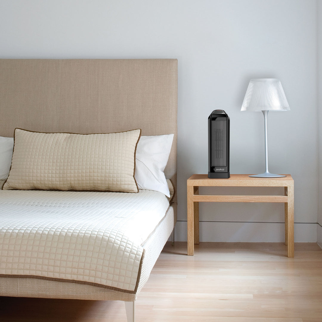 Lasko Ceramic Tower  Heater, 1500 Watt, Portable w/Thermostat, Black (Used)